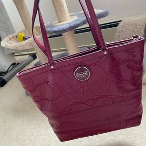 Authentic coach tote